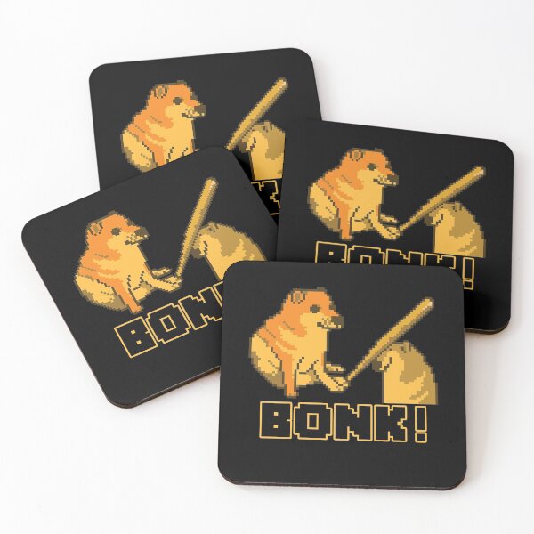 Item preview, Cheems Bonk Meme PixelArt designed and sold by Altohombre.