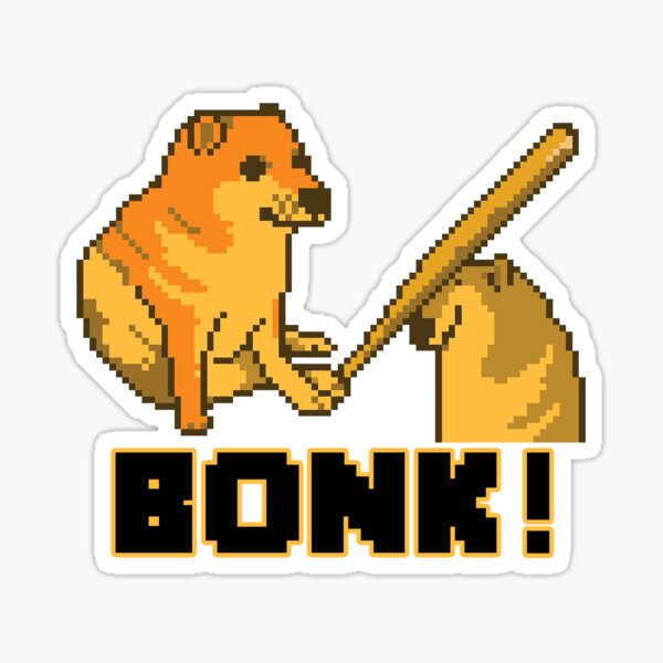 Item preview, Cheems Bonk Meme PixelArt designed and sold by Altohombre.