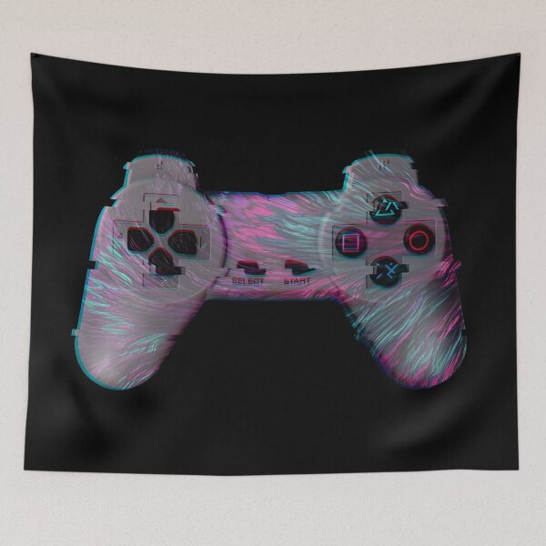 Item preview, colorful, glitch ps1 controller design designed and sold by dominic0925.