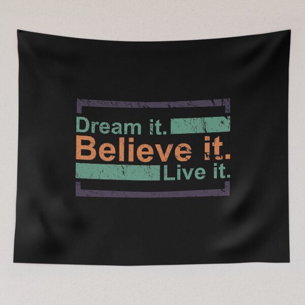 Item preview, Dream it. Believe it. Live it. - Boxed (Vintage Edition) designed and sold by TKsTees.