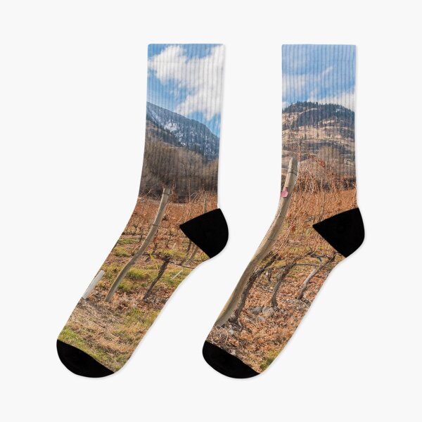 Item preview, Winter Vineyard and Snowy Mountains - Oliver, BC, Canada designed and sold by Amy Mitchell.