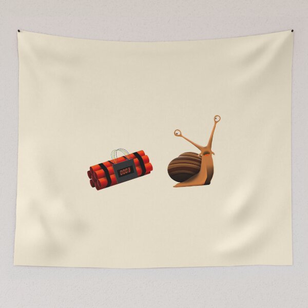 Item preview, Too Slow | Snail Running Away From Bomb designed and sold by FriendsList.