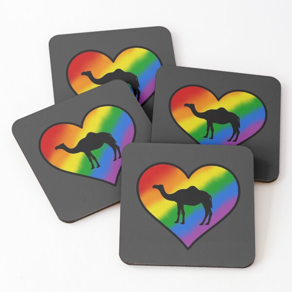 Item preview, Rainbow Heart Camel designed and sold by taylorrowan.