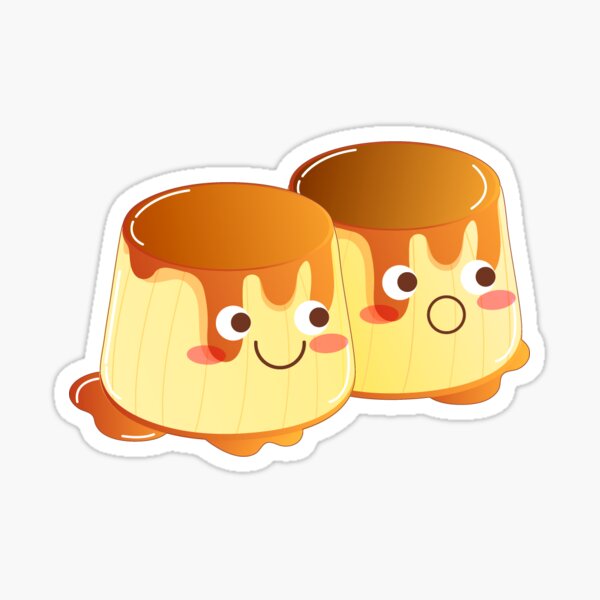 "Cute puddings" Sticker by Abbymejia24 Redbubble