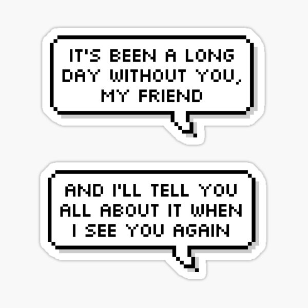 Copy of Tyler the Creator See You Again Lyrics Sticker for Sale