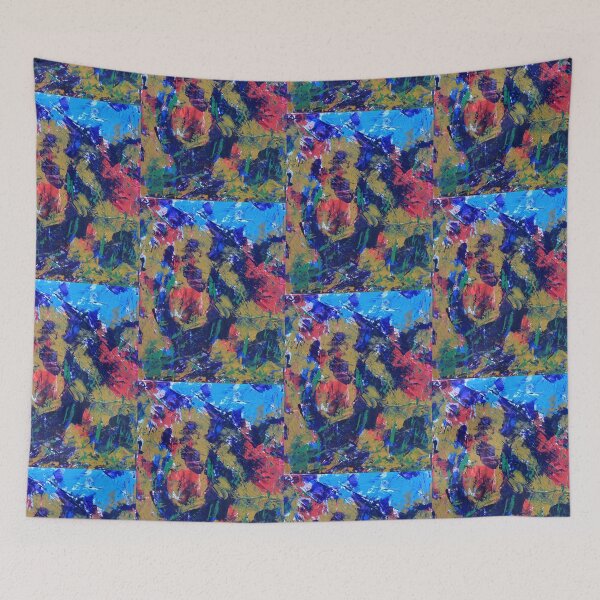 Item preview, Expressionist abstract floral composition designed and sold by dELLaS-Ghoust.