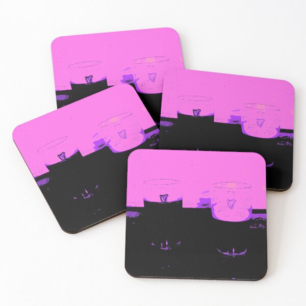 Item preview, Two Pints of Stout - Pink designed and sold by JohnPBrady.