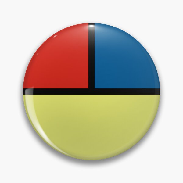 Item preview, Mondrian Tricolor Squares Yellow Red And Blue II designed and sold by rewstudio.