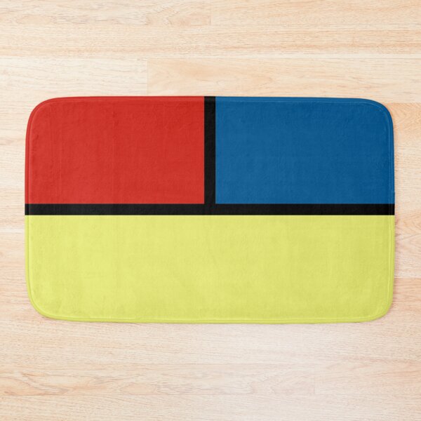 Item preview, Mondrian Tricolor Squares Yellow Red And Blue II designed and sold by rewstudio.