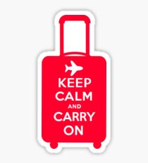 Keep Calm and Carry on Luggage Sticker