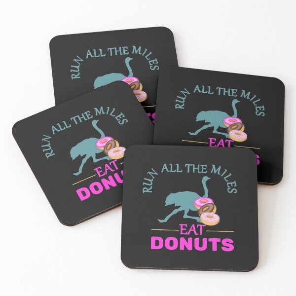 Item preview, Run All The Miles Eat Donuts - Funny Running Ostrich and Donuts Gift Idea  designed and sold by leo121687.