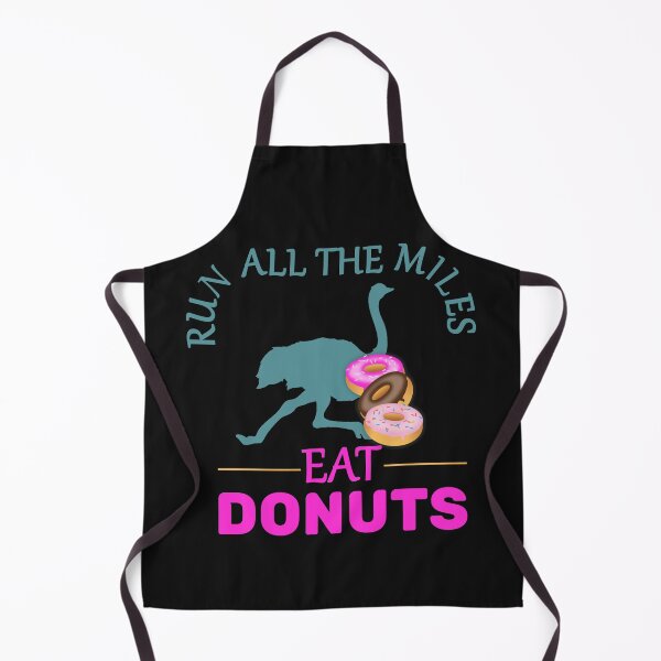 Item preview, Run All The Miles Eat Donuts - Funny Running Ostrich and Donuts Gift Idea designed and sold by leo121687.
