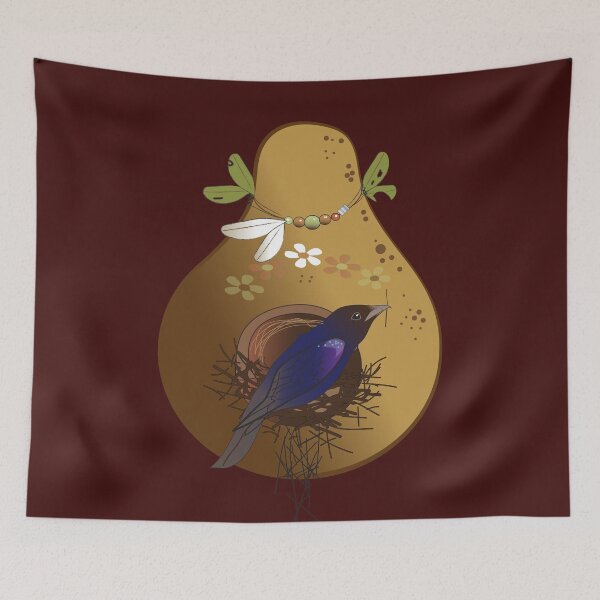Item preview, Purple Martin and Gourd Nest designed and sold by MangoStarlight.