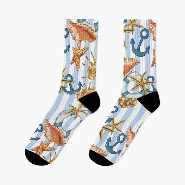 Item preview, Anchor Marine Starfish Sea Animals Pattern Summer designed and sold by Christel-Nicol.