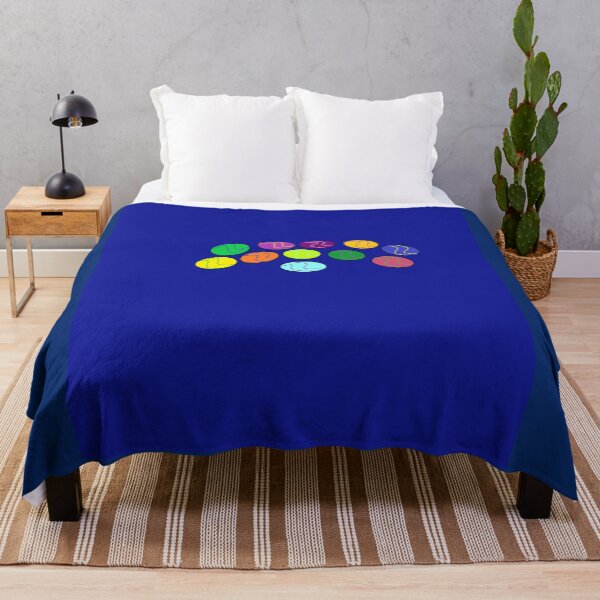 Item preview, Easter Eggs Multi Color On Dark Blue designed and sold by DesignsByMuriel.