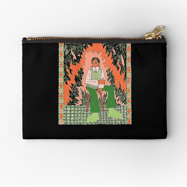 Flames T-Shirt Zipper Pouch