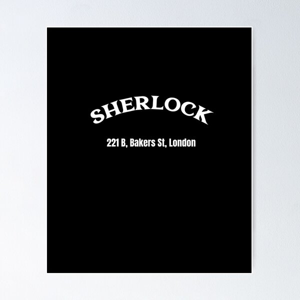 Item preview, Sherlock Holmes, detective, murder solver, 221 b bakers st, london designed and sold by helkav.