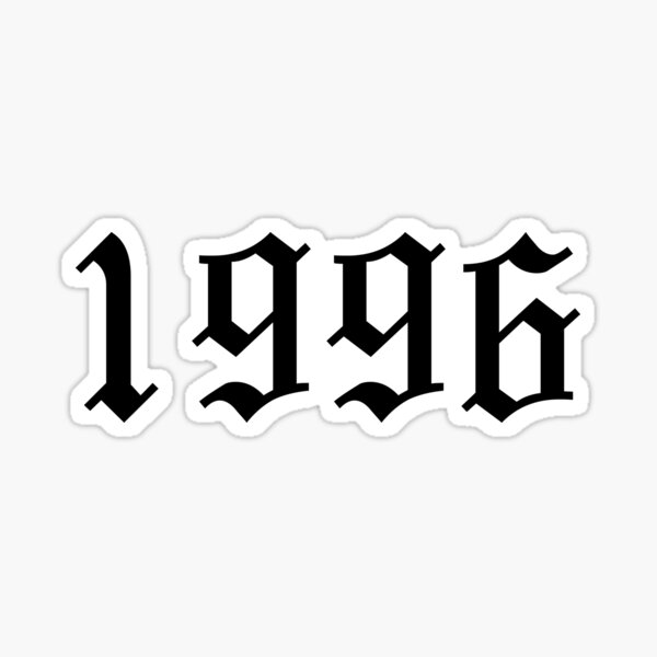 1996 Gothic Font