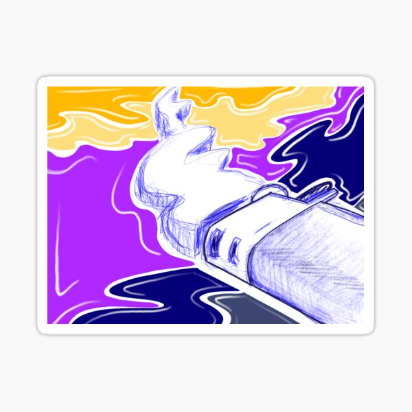 Color mash Sticker