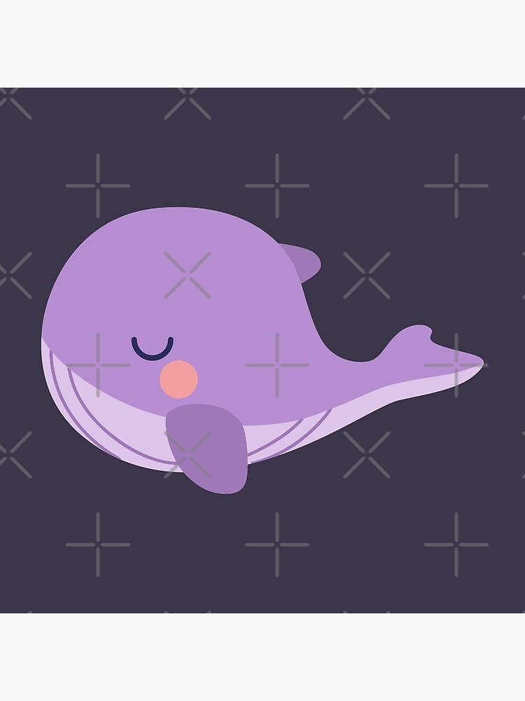 Tinytan purple whale plush