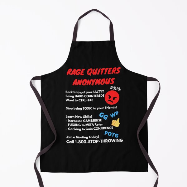 Item preview, Rage Quitters Anonymous Gamer White Text designed and sold by JEL-Designs.
