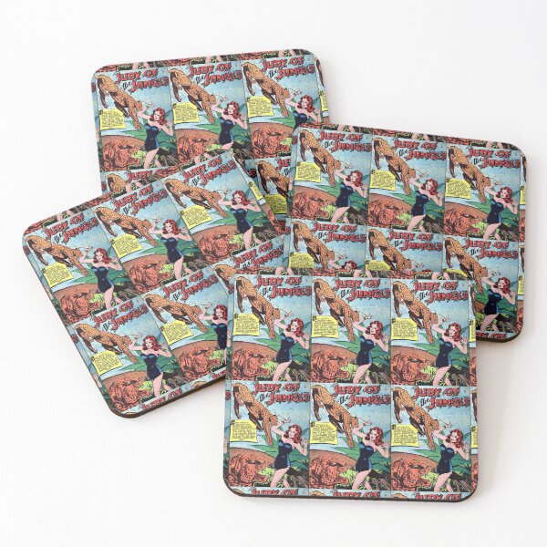 Item preview, Beautiful vintage redhead Judy of the jungle fighting with cheetahs designed and sold by Aurea-Comics.