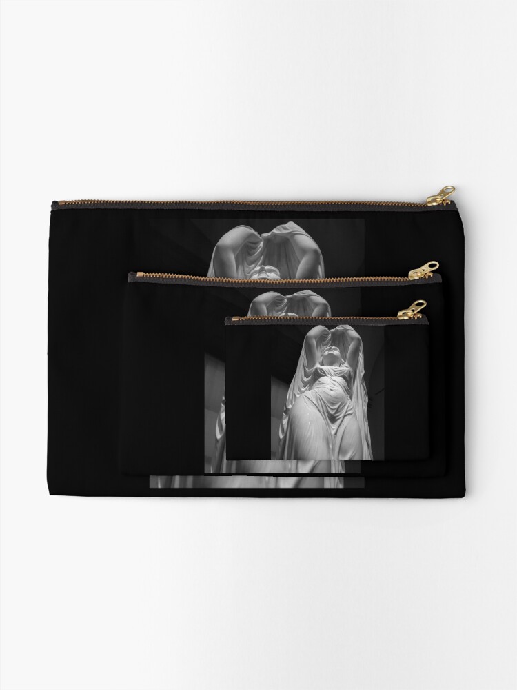 Alternate view of Undine Rising from the Waters. Chauncey Bradley Ives Zipper Pouch