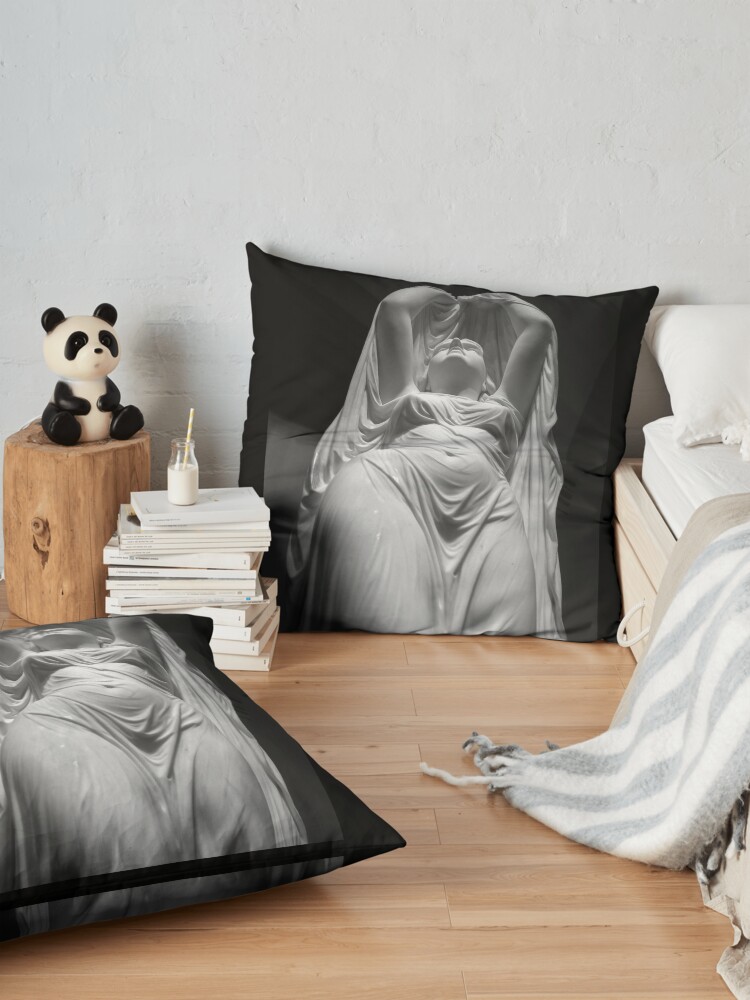Alternate view of Undine Rising from the Waters. Chauncey Bradley Ives Floor Pillow