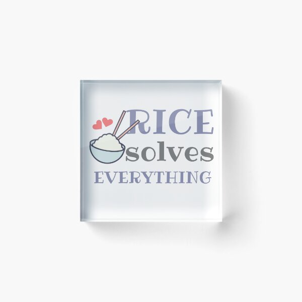 Item preview, Rice Solves Everything designed and sold by SweetAndSpice.