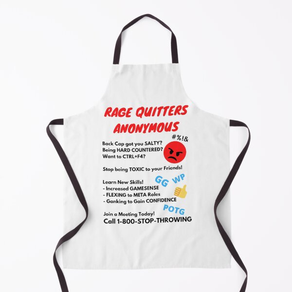 Item preview, Rage Quitters Anonymous Gamer Black Text designed and sold by JEL-Designs.