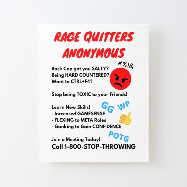 Rage Quitter Gifts & Merchandise for Sale