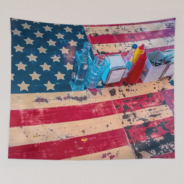 Item preview, American Flag Table at the Daylesford Diner designed and sold by Steven Jodoin.