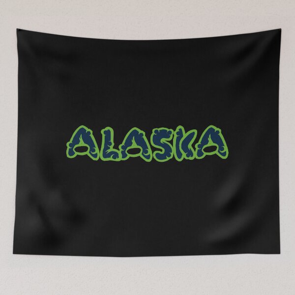 Item preview, Alaska AK green text designed and sold by Lartheviking.