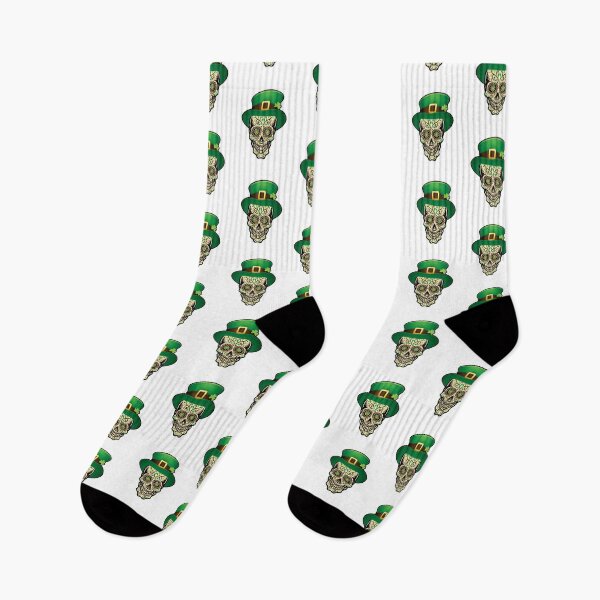 Item preview, Leprechaun Sugar Skull; St Patricks designed and sold by EstelleStar.