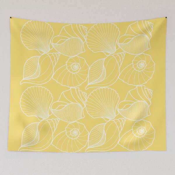 Item preview, Yellow Sea Shell Design designed and sold by AuraTherapeia.