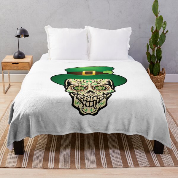 Item preview, Leprechaun Sugar Skull; St Patricks designed and sold by EstelleStar.