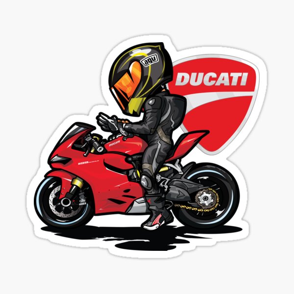 2 adesivi Ducati