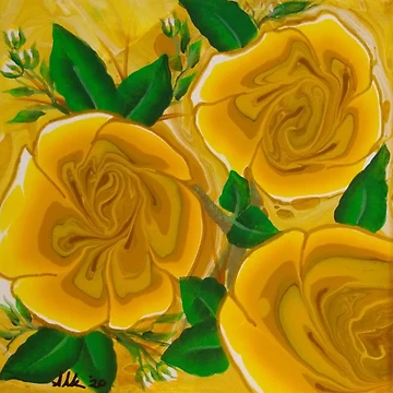 Artwork thumbnail, Yellow Roses by ChristineShook