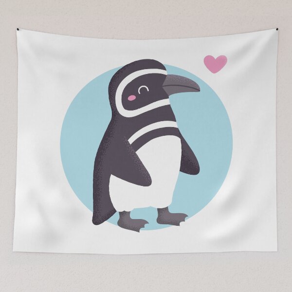 Item preview, Cute Penguin Facing Right Matching Pair designed and sold by rustydoodle.