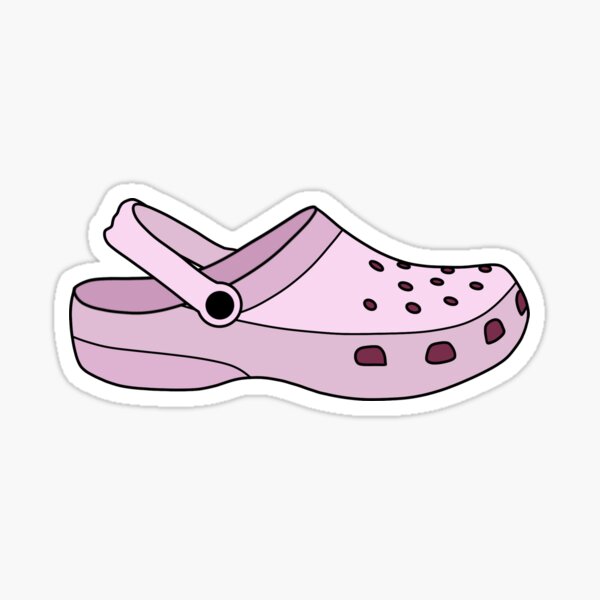light pink crocs sticker