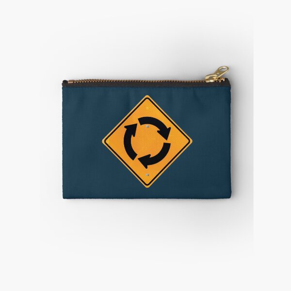 Item preview, Clockwise Roundabout street sign dark blue accessories and housewares designed and sold by SignsAreReal.