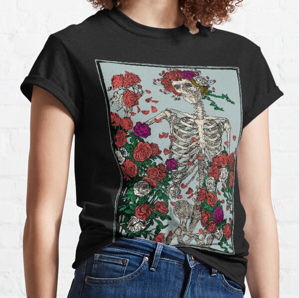 Skeleton & Roses Classic T-Shirt