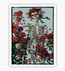 Skeleton & Roses Sticker