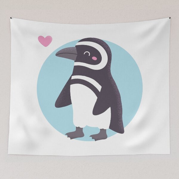Item preview, Cute Penguin Facing Left Matching Pair designed and sold by rustydoodle.