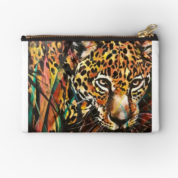 Jaguar in the Jungle Zipper Pouch