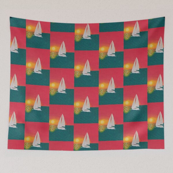 Item preview, Sunset Sailboat designed and sold by casserolecarol.