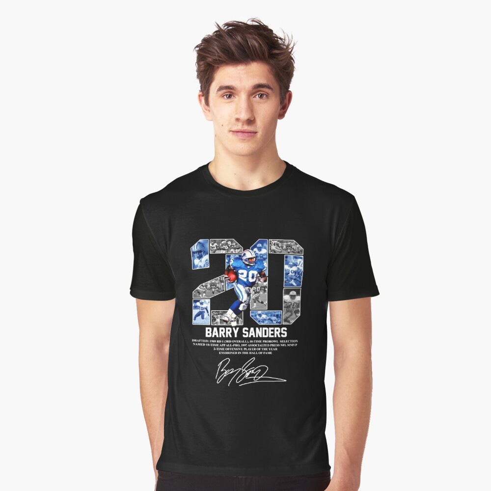 Barry Sanders 20 Detroit Lions Signature T-Shirt funny shirts, gift shirts,  Tshirt, Hoodie, Sweatshirt , Long Sleeve, Youth, Graphic Tee » Cool Gifts  for You - Mfamilygift