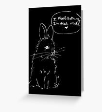 Nihilist Hasen - Tot Inside Grußkarte