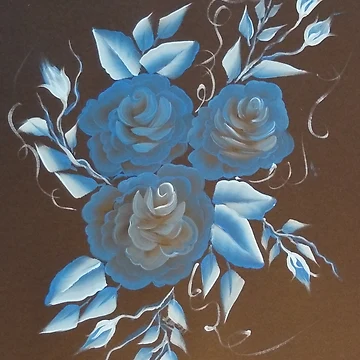Artwork thumbnail, Blue Roses by ChristineShook