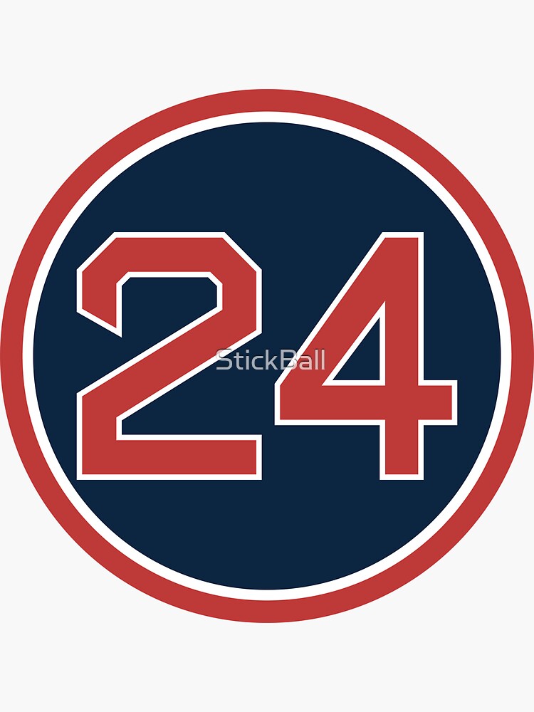 Manny Ramirez #24 Jersey Number Sticker for Sale by StickBall